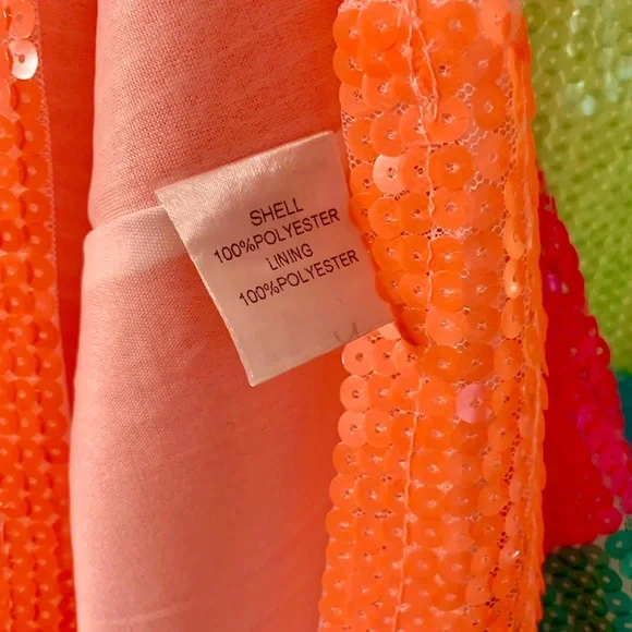 SOLD *New* Pastel Full Sequin It’s My Birthday Dress/Top Size Small - Picture 6 of 9